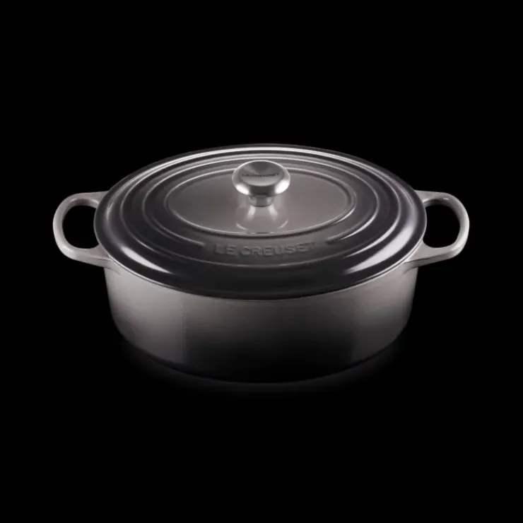 Hot LE CREUSET Cocotte en fonte Ovale 31 cm Flint Signature