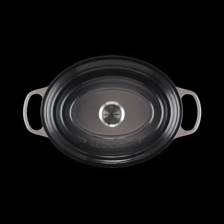 Hot LE CREUSET Cocotte en fonte Ovale 31 cm Flint Signature