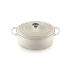 Discount LE CREUSET Cocotte en fonte Ovale 31 cm Meringue Signature