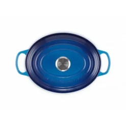 Best LE CREUSET Cocotte en fonte Ovale 31 cm Azur Signature