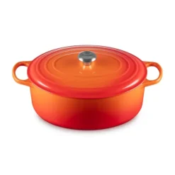 New LE CREUSET Cocotte en fonte Ovale 35 cm Volcanique Signature