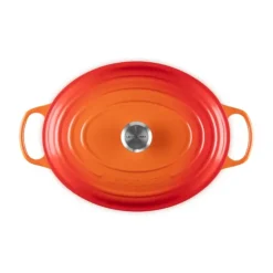 New LE CREUSET Cocotte en fonte Ovale 35 cm Volcanique Signature