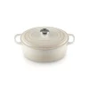 Best LE CREUSET Cocotte en fonte Ovale 29 cm Meringue Signature