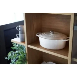 Best LE CREUSET Cocotte en fonte Ovale 29 cm Meringue Signature