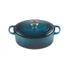 Online LE CREUSET Cocotte en fonte Ovale 31 cm Deep Teal Signature