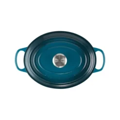 Online LE CREUSET Cocotte en fonte Ovale 31 cm Deep Teal Signature