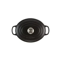 Sale LE CREUSET Cocotte en fonte Ovale 35 cm Noir mat Signature