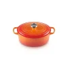 Best LE CREUSET Cocotte en Fonte Ovale 31 cm Volcanique Signature