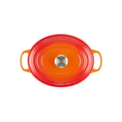 Best LE CREUSET Cocotte en Fonte Ovale 31 cm Volcanique Signature