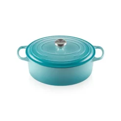 Online LE CREUSET Cocotte en fonte Ovale 31 cm Caraïbes Signature