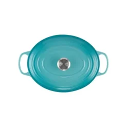 Online LE CREUSET Cocotte en fonte Ovale 31 cm Caraïbes Signature