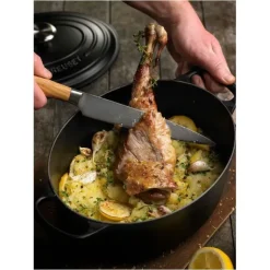 Hot LE CREUSET Cocotte en fonte Ovale 40 cm Noir mat Signature