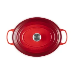 LE CREUSET Cocotte en Fonte Ovale 33 cm Cerise Signature