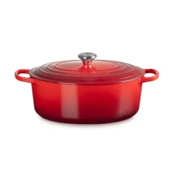 LE CREUSET Cocotte en Fonte Ovale 33 cm Cerise Signature