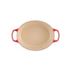 Outlet LE CREUSET Cocotte en Fonte Ovale 27 cm Cerise Signature