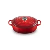 Best LE CREUSET Cocotte en Fonte Ovale Basse 27 cm Cerise Signature