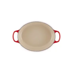 Best LE CREUSET Cocotte en Fonte Ovale Basse 27 cm Cerise Signature
