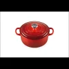 Best LE CREUSET Cocotte en Fonte Ronde 20 cm Cerise Signature