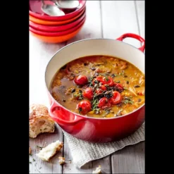 Best LE CREUSET Cocotte en Fonte Ronde 20 cm Cerise Signature