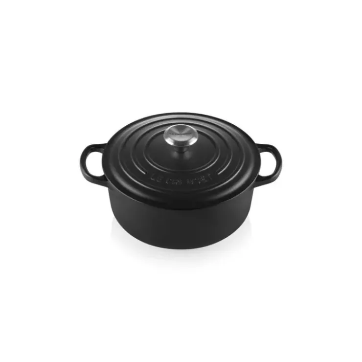 Online LE CREUSET Cocotte en fonte Ronde 28 cm Noir mat Signature
