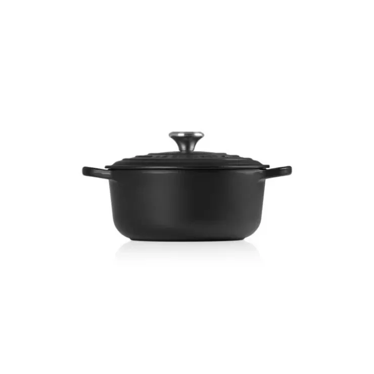 Online LE CREUSET Cocotte en fonte Ronde 28 cm Noir mat Signature