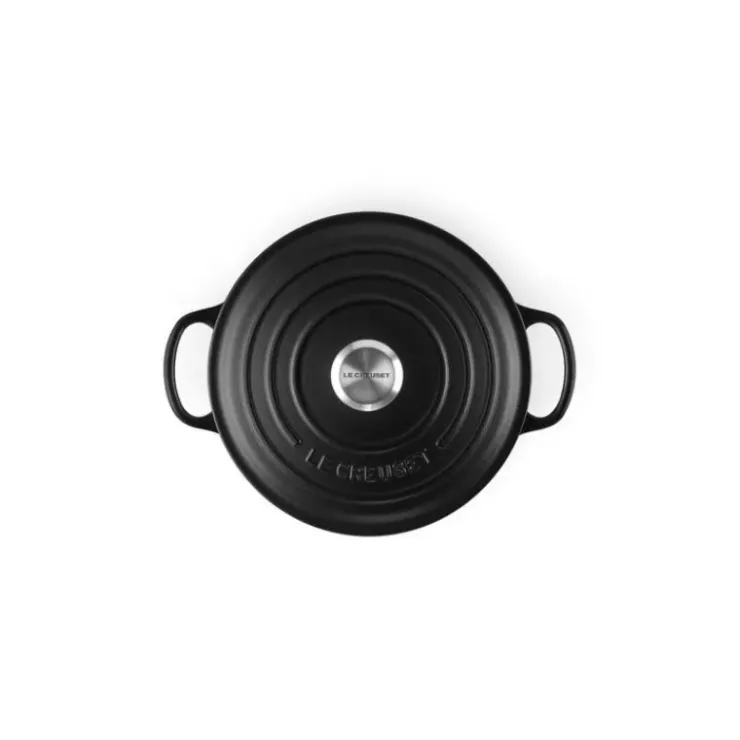 Online LE CREUSET Cocotte en fonte Ronde 28 cm Noir mat Signature