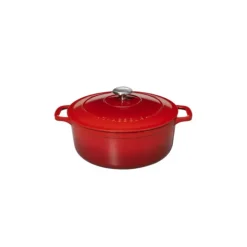 Discount CHASSEUR Cocotte en Fonte Ronde 20 cm Rubis