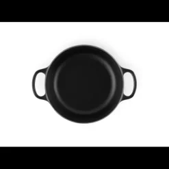 Outlet LE CREUSET Cocotte en fonte Ronde 20 cm Noir mat Signature