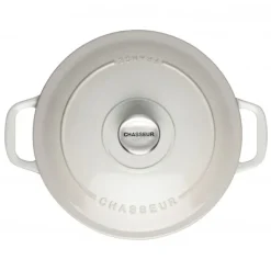 Discount CHASSEUR Cocotte en Fonte Ronde 28 cm Macadamia