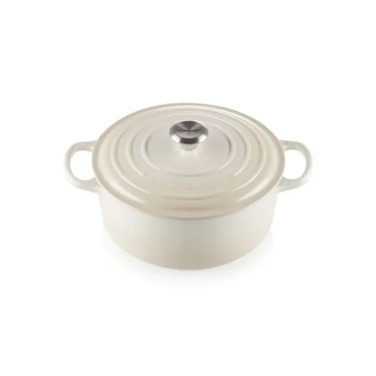 Online LE CREUSET Cocotte en fonte Ronde 22 cm Meringue Signature