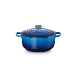 Best LE CREUSET Cocotte en Fonte Ronde 20 cm Azur Signature
