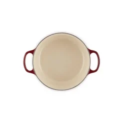Sale LE CREUSET Cocotte en Fonte Ronde 24 cm Garnet Bouton Doré Signature