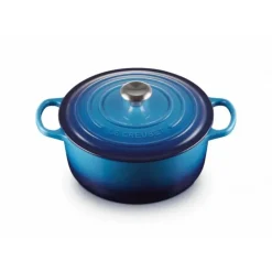 Online LE CREUSET Cocotte en fonte Ronde 24 cm Azur Signature