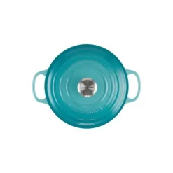 Best LE CREUSET Cocotte en fonte Ronde 24 cm Caraïbes Signature
