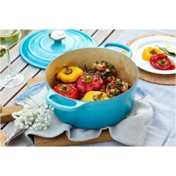 Best LE CREUSET Cocotte en fonte Ronde 24 cm Caraïbes Signature