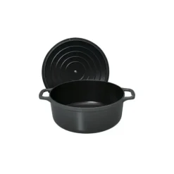 Hot CHASSEUR Cocotte en Fonte Ronde 18 cm Caviar