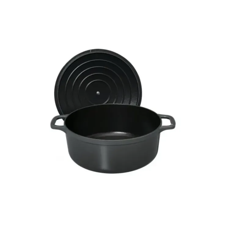 Hot CHASSEUR Cocotte en Fonte Ronde 18 cm Caviar