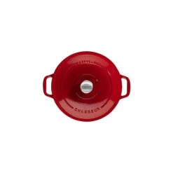 Outlet CHASSEUR Cocotte en Fonte Ronde 28 cm Rubis