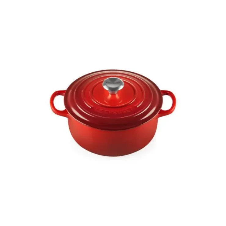 Clearance LE CREUSET Cocotte en fonte Ronde 26 cm Cerise Signature