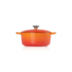 Clearance LE CREUSET Cocotte en Fonte Ronde 18 cm Volcanique Signature