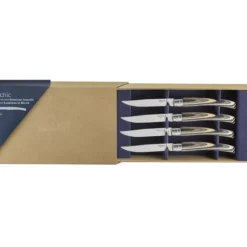 Outlet OPINEL Coffret 4 Couteaux de Table Bouleau Lamellé Table Chic