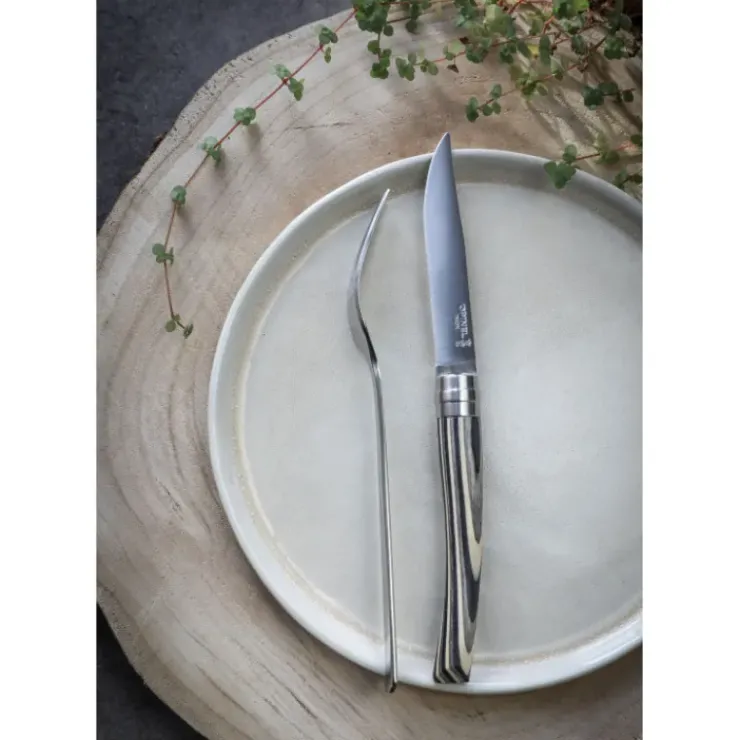 Outlet OPINEL Coffret 4 Couteaux de Table Bouleau Lamellé Table Chic