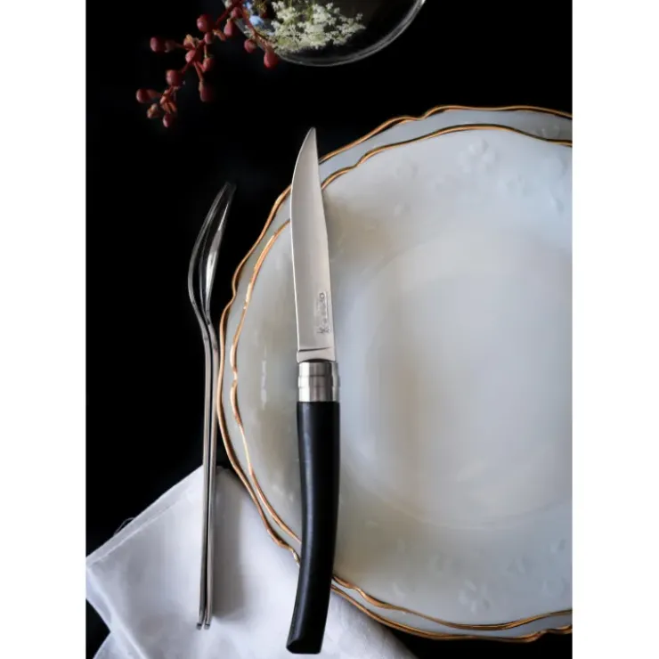 OPINEL Coffret 4 Couteaux de Table Ebène Table Chic