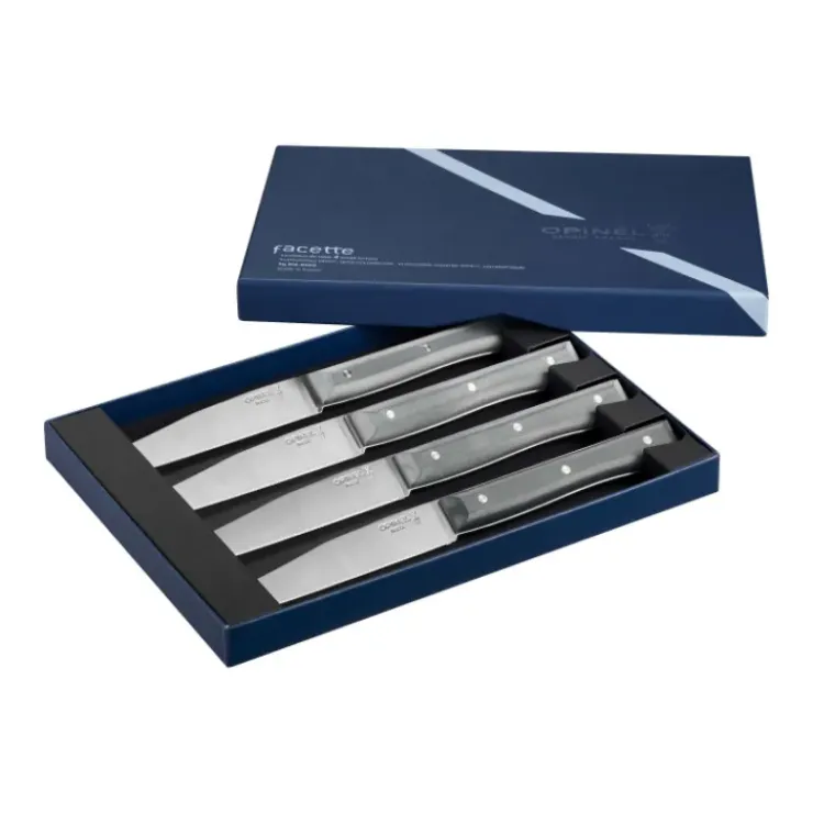 Best OPINEL Coffret 4 Couteaux de Table Ardoise Facette