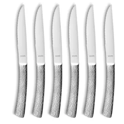 AMEFA Coffret 6 Couteaux Steak Bongo 23 cm