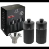 Outlet PEUGEOT Coffret 2 Moulins Manuels Sel & Poivre Noir Mat 12 cm + Entonnoir