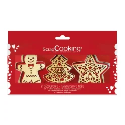 Online SCRAPCOOKING Coffret Kit Biscuit 3 pièces Noël