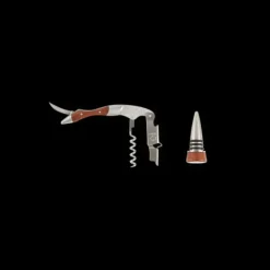 Best LE CREUSET Coffret Sommelier Double Levier en Bois et Bouchon