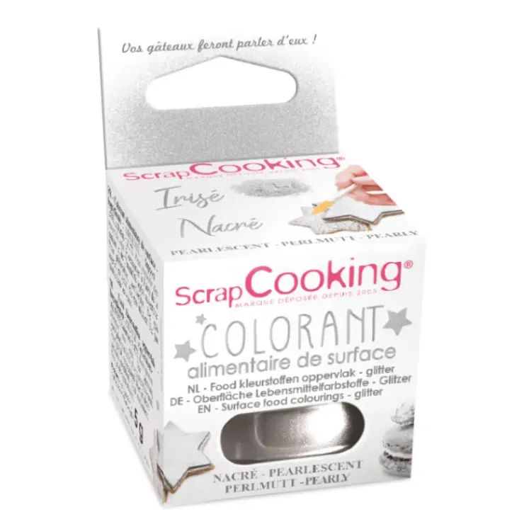 SCRAPCOOKING Colorant Alimentaire de Surface Irisé Nacré 5 g
