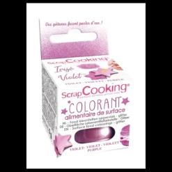 Best SCRAPCOOKING Colorant Alimentaire de Surface Irisé Violet 5 g
